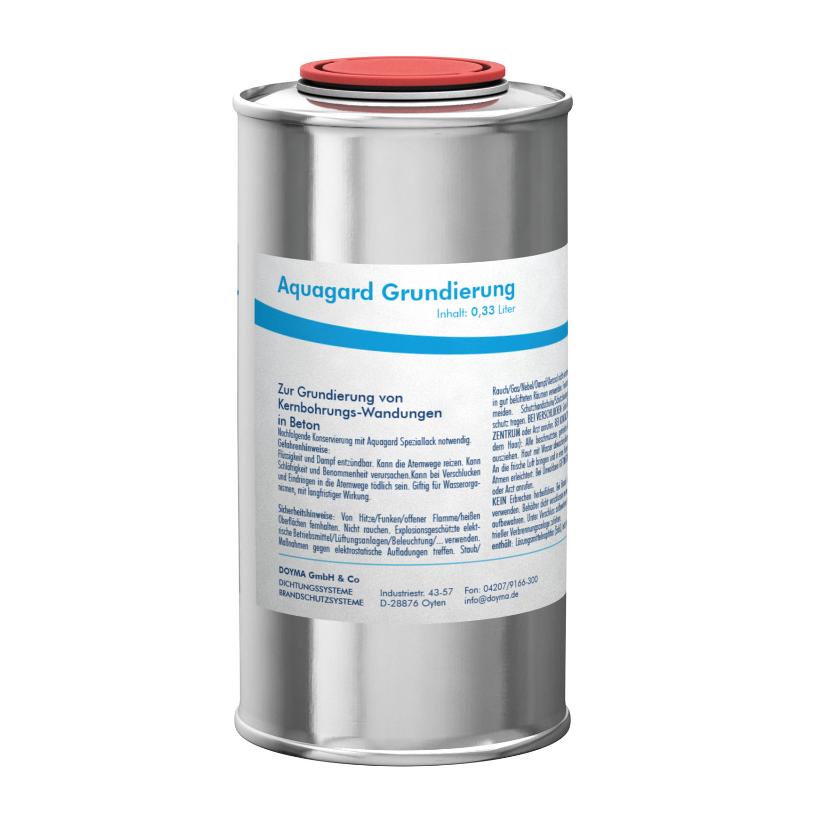 Primer voor kernboringen 
1 l. AQUAGARD type 1710 
van DOYMA, voor ±4 m²