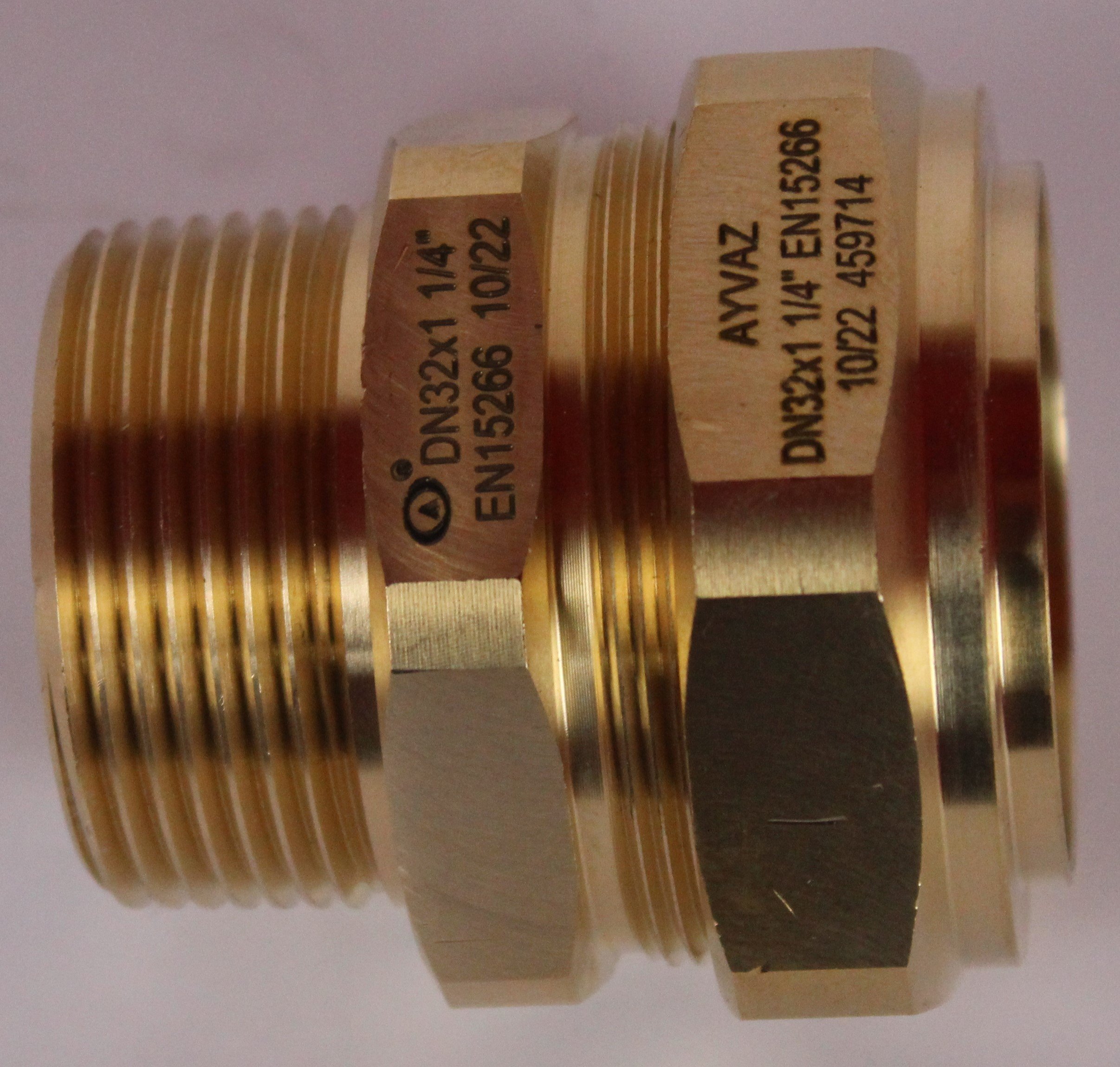 Raccord d'adaptation DN32xM5/4" type Push-Fit avec joint pour PLT, filet EN10226